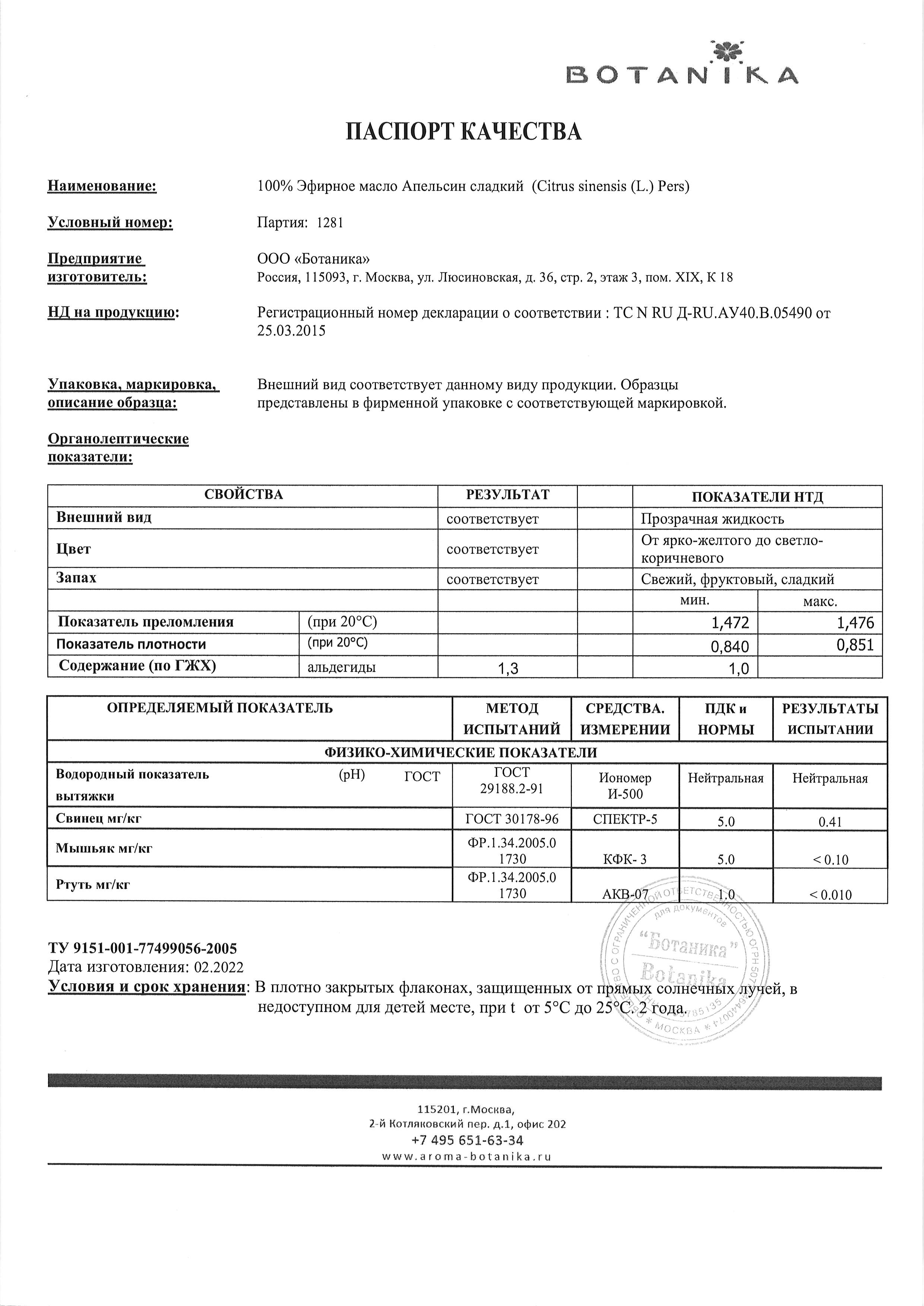Паспорт №022022